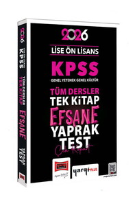 Yargı Yayınları 2026 KPSS Lise Ön Lisans GK-GY Tüm Dersler Tek Kitap Efsane Çek Kopart Yaprak Test