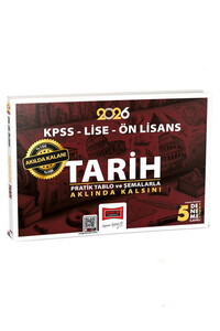 Yargı Yayınları 2026 KPSS Lise Ön Lisans Akılda Kalan Pratik Tablo ve Şemalarla Tarih
