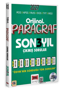 Yargı Yayınları 2027 KPSS AGS ALES DGS TYT MSÜ Orijinal Paragraf Son 3 Yıl Çıkmış Sorular