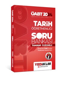 Yediiklim Yayınları 2024 ÖABT Tarih Öğretmenliği Tamamı Çözümlü Soru Bankası