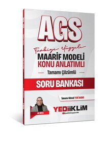 Yediiklim Yayınları 2027 Meb Ags Türkiye Yüzyılı Maarif Modeli Konu Anlatımlı Tamamı Çözümlü Soru Bankası