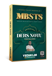 Yediiklim Yayınları Diyanet İşleri Başkanlığı  MBSTS Ders Notu