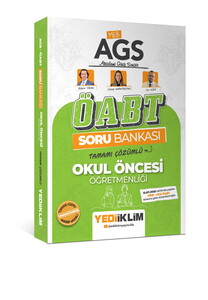 Yediiklim Yayınları 2026 MEB AGS ÖABT Okul Öncesi Öğretmenliği Tamamı Çözümlü Soru Bankası