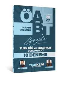 Yediiklim Yayınları 2027 MEB AGS ÖABT  Güzide Türk Dili ve Edebiyatý Öğretmenliği Tamamý Çözümlü 10 Deneme