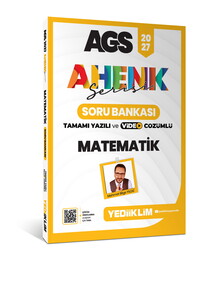 Yediiklim Yayınları 2027 MEB AGS  Ahenk Serisi  Matematik Tamamı Yazılı ve Video Çözümlü Soru Bankası