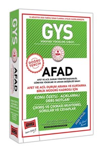 Yargı Yayınları GYS AFAD Afet ve Acil Durum Arama ve Kurtarma Birlik Müdürü Kadrosu İçin Konu Özetli Çıkmış ve Çıkması Muhtemel