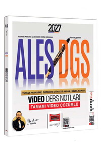 Yargı Yayınları 2027 ALES DGS Türkçe Paragraf - Sözcükte Anlam Sözel Mantık Video Ders Notları