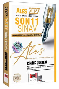 Yargı Yayınları 2027 ALES Sayısal - Sözel Yetenek Son 11 Sınav Tamamı Çözümlü Çıkmış Sorular 2 Ağustos Sınav Soruları Dahil