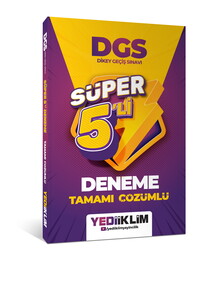 Yediiklim 2027 DGS Tamamı Çözümlü Süper 5'li Deneme