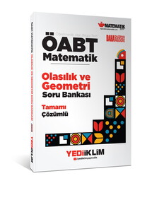 Yediiklim Yayınları ÖABT Matematik Öğretmenliği Olasılık ve Geometri Tamamı Çözümlü Soru Bankası