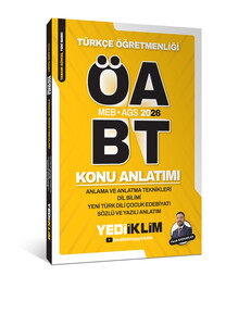 Yediiklim Yayınları 2026 MEB AGS ÖABT Türkçe Öğretmenliği Anlama ve Anlatma Teknikleri Dil Bilimi Yeni Türk Dili Çocuk Edebiyatı
