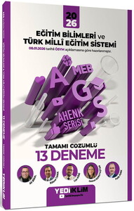 Yediiklim Yayınları 2026 Meb-Ags Ahenk Eğitim Bilimleri ve Türk Milli Eğitim Sistemi Tamamı Çözümlü 13 Deneme ((08.01.2026 değiş