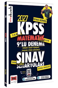 Yargı Yayınları 2027 KPSS Matematik Sınav Senaryoları Tamamı Video Çözümlü 9 Deneme İlyas Güneş