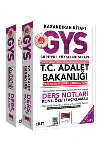Yargı Yayınları 2025 GYS T.C Adalet Bakanlığı Yazı İşleri Müdürü Kadrosu İçin Ders Notları (Güncel Baskı)