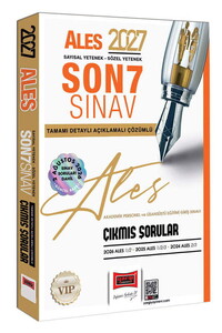 Yargı Yayınları 2027 ALES Sayısal-Sözel Yetenek Son 7 Sınav Tamamı Çözümlü Çıkmış Sorular 2 Ağustos Sınav Soruları Dahil