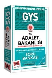 Yargı Yayınları 2023 Adalet Bakanlığı GYS İdari İşler Müdürü Kadrosu İçin Açıklamalı Çözümlü Soru Bankası