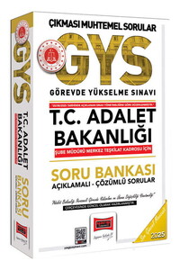 Yargı Yayınları 2025 T.C. Adalet Bakanlığı Şube Müdürü Merkez Teşkilat Kadrosu İçin Soru Bankası (Güncel Baskı)