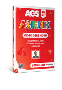 Yediiklim 2027 AGS Ahenk Serisi Gelişim Psikolojisi , Öğrenme Psikolojisi  ve  Rehberlik Video Ders Notu