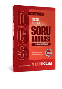 Yediiklim Yayınları 2027 DGS Prestij Serisi Sözel Yetenek Tamamı Çözümlü Soru Bankası