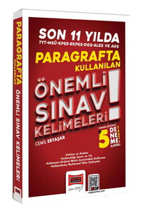 Yargı Yayınları KPSS DGS ALES TYT MSÜ EKPSS AGS Son 11 Yılda Paragrafta Kullanılan Önemli Sınav Kelimeleri