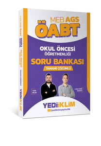 Yediiklim Yayınları MEB AGS ÖABT Okul Öncesi Öğretmenliği Tamamı Çözümlü Soru Bankası