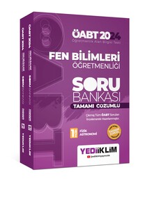 2024 ÖABT Fen Bilimleri Öğretmenliği Tamamı Çözümlü Soru Bankası 2 Cilt Yediiklim Yayınları