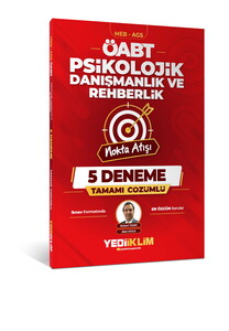 Yediiklim Yayınları 2027 MEB AGS ÖABT  Nokta Atışı Psikolojik Danışmanlık ve Rehberlik Tamamı Çözümlü 5 Deneme