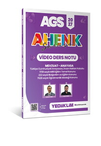 Yediiklim 2027 AGS AHENK SERİSİ Mevzuat - Anayasa Video Ders Notu