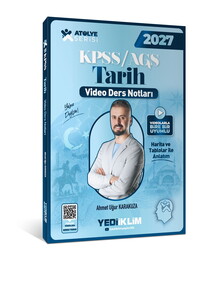 Yediiklim Yayınları 2027 KPSS AGS Atölye Serisi Genel Kültür Tarih Video Ders Notları
