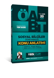 Yediiklim Yayınları 2027 MEB AGS ÖABT  Sosyal Bilgiler Öğretmenliği Coğrafya Siyaset Bilimi ve Diğer Sosyal Bilim Alanları Konu 