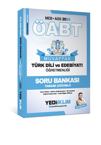 Yediiklim Yayınları 2026  MEB AGS ÖABT Muvaffak Türk Dili Ve Edebiyatı Öğretmenliği Soru Bankası Tamamı Çözümlü