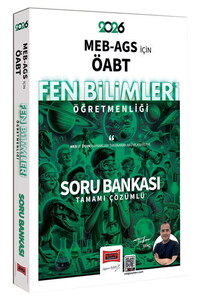 Yargı Yayınları 2026 MEB-AGS ÖABT Fen Bilimleri Öğretmenliği Tamamı Çözümlü Soru Bankası