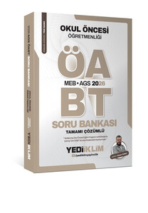 Yediiklim Yayınları 2026  MEB AGS ÖABT Okul Öncesi Öğretmenliği Soru Bankası Tamamı Çözümlü