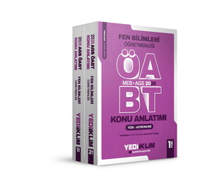 Yediiklim Yayınları 2026 MEB AGS ÖABT Fen Bilimleri Öğretmenliği Konu Anlatımı 2 Cilt