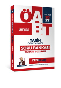 Yediiklim Yayınları 2027 MEB AGS ÖABT  Tarih Öğretmenliği  Tamamı Çözümlü Soru Bankası