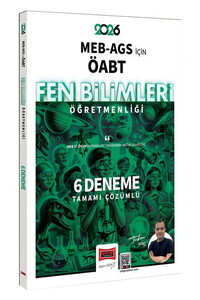 Yargı Yayınları 2026 MEB-AGS ÖABT Fen Bilimleri Öğretmenliği 2020-2025 Tamamı Çözümlü 6 Deneme