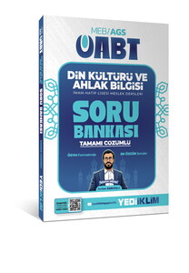 Yediiklim Yayınları 2027 MEB AGS ÖABT Din Kültürü ve Ahlak Bilgisi Tamamı çözümlü Soru Bankası