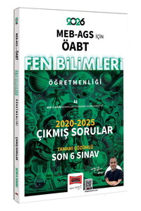 Yargı Yayınları 2026 MEB-AGS ÖABT Fen Bilimleri Öğretmenliği 2020-2025 Tamamı Çözümlü Çıkmış 6 Sınav Soruları