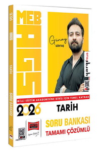 Yargı Yayınları 2026 MEB-AGS Tamamı Çözümlü Tarih Soru Bankası (Günay Göktaş)