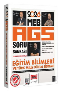 Yargı Yayınları 2026 MEB-AGS Eğitim Bilimleri ve Türk Milli Eğitim sistemi Tamamı Çözümlü Soru Bankası Modül 1