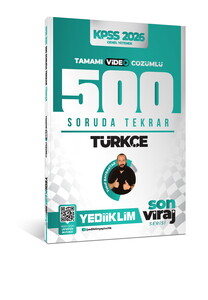 Yediiklim 2026 Kpss Son Viraj Serisi Türkçe Tamamı Video Çözümlü 500 Soruda Genel Tekrar Kampı