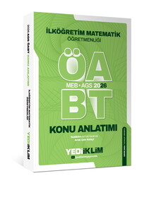 Yediiklim Yayınları 2026 MEB AGS ÖABT İlköğretim Matematik Öğretmenliği Konu Anlatımı
