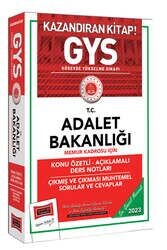 Yargı Yayınları 2023 Adalet Bakanlığı GYS Memur Kadrosu İçin Konu Özetli Açıklamalı Ders Notları Çıkması Muhtemel Sorular ve Cev