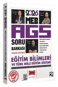 Yargı Yayınları 2026 MEB-AGS Eğitim Bilimleri ve Türk Milli Eğitim sistemi Tamamı Çözümlü Soru Bankası Modül 2