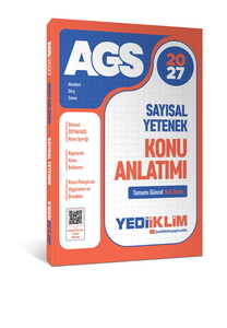 Yediiklim Yayınları 2027 MEB AGS Sayısal Yetenek Konu Anlatımı
