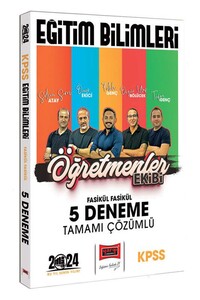 Yargı Yayınları 2024 KPSS Eğitim Bilimleri Öğretmenler Ekibi Fasikül Fasikül Tamamı Çözümlü 5 Deneme