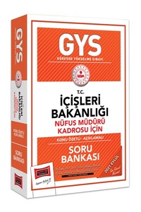 Yargı Yayınları GYS T.C İçişleri Bakanlığı Nüfus Müdürü Kadrosu İçin Konu Özetli Açıklamalı Soru Bankası