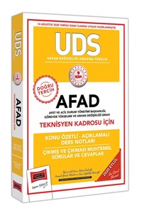 Yargı Yayınları UDS AFAD Teknisyen Kadrosu İçin Konu Özetli Çıkmış ve Çıkması Muhtemel Sorular
