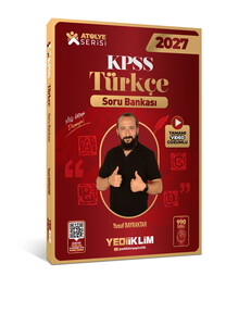 Yediiklim Yayınları 2027 KPSS Atölye Serisi Genel Yetenek Türkçe Tamamı Video Çözümlü Soru Bankası
