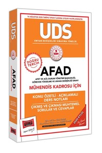 Yargı Yayınları UDS AFAD Mühendis Kadrosu İçin Konu Özetli Çıkmış ve Çıkması Muhtemel Sorular